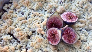 Crumble figues pommes