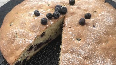 gateau aux myrtilles